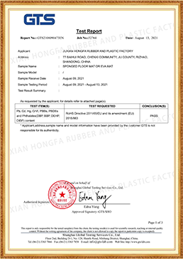 EVA MAT-ROHS REPORT-GTS-2021